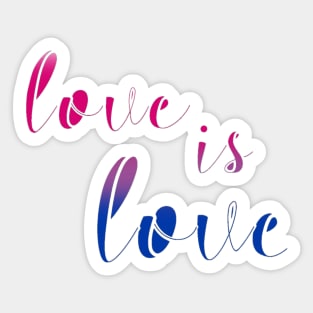 Love is Love - Bisexual Pride Sticker